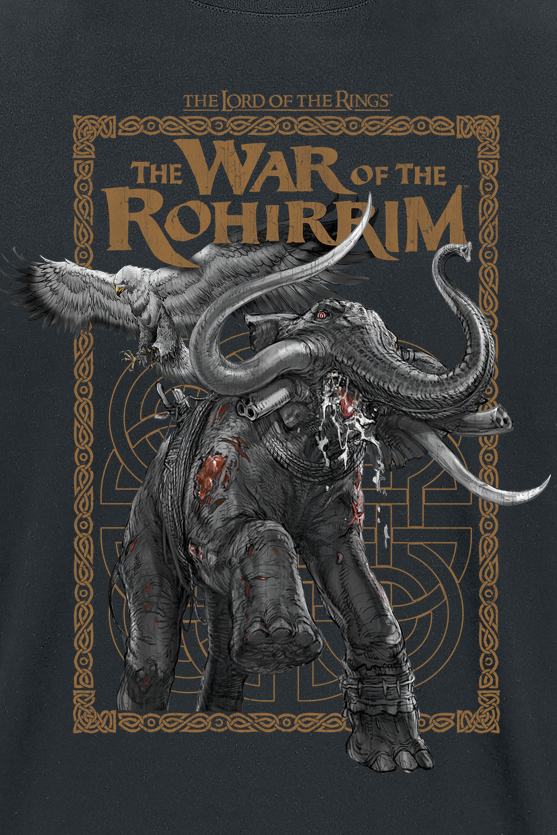 The Lord Of The Rings The War of the Rohirrim - Rabid Mumak T-Shirt black - Image 3