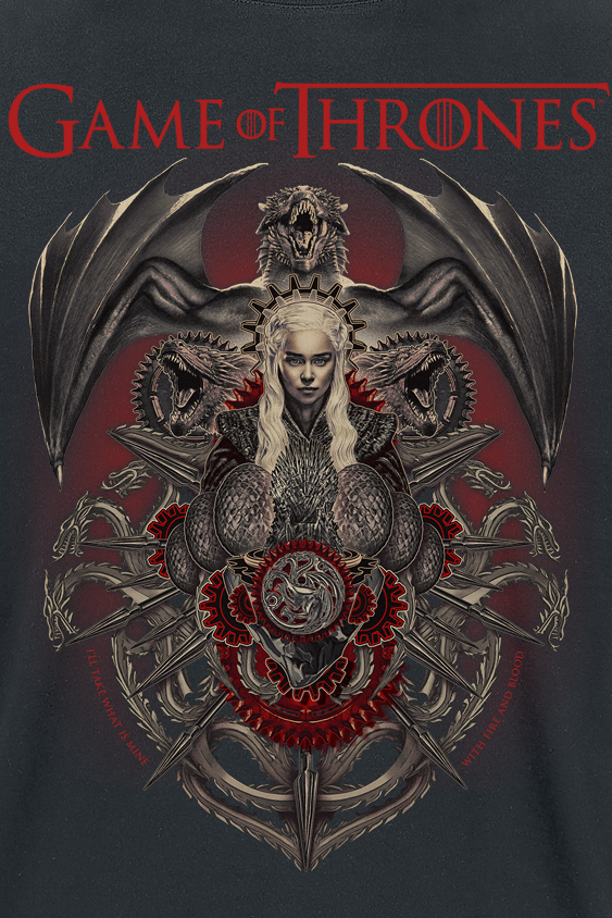 Game of Thrones Mother Of Dragons T-Shirt black - Image 3