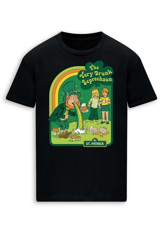 Steven Rhodes The Very Drunk Leprechuan T-Shirt black - Image 2