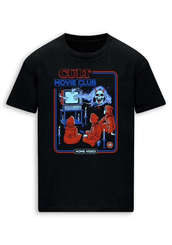 Steven Rhodes Cult Movie Club T-Shirt black - Image 2