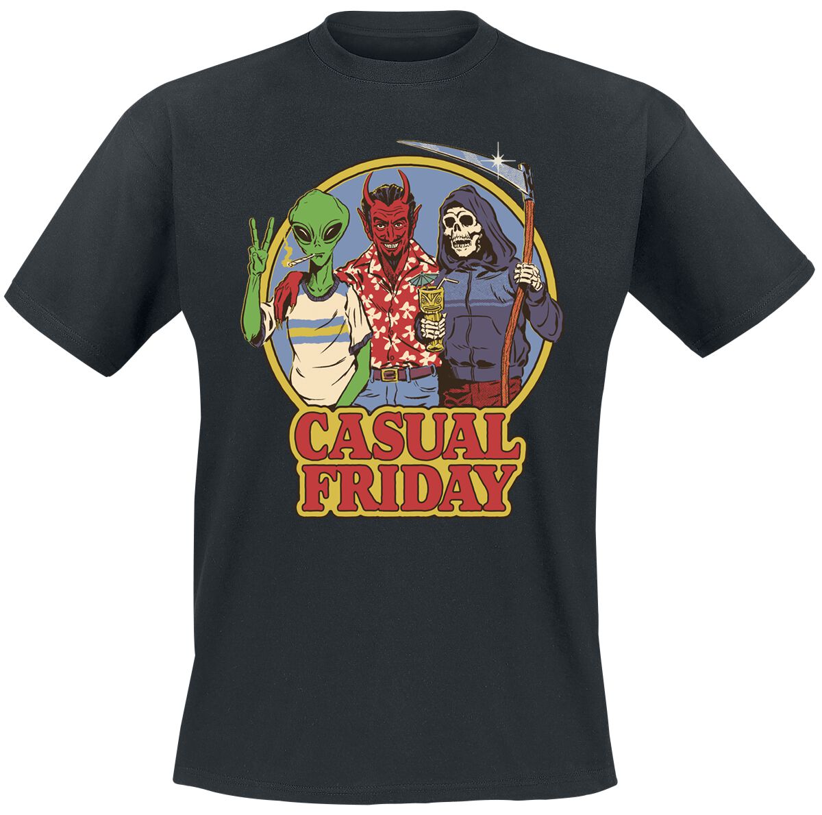 Steven Rhodes Casual Friday T-Shirt black - Image 2