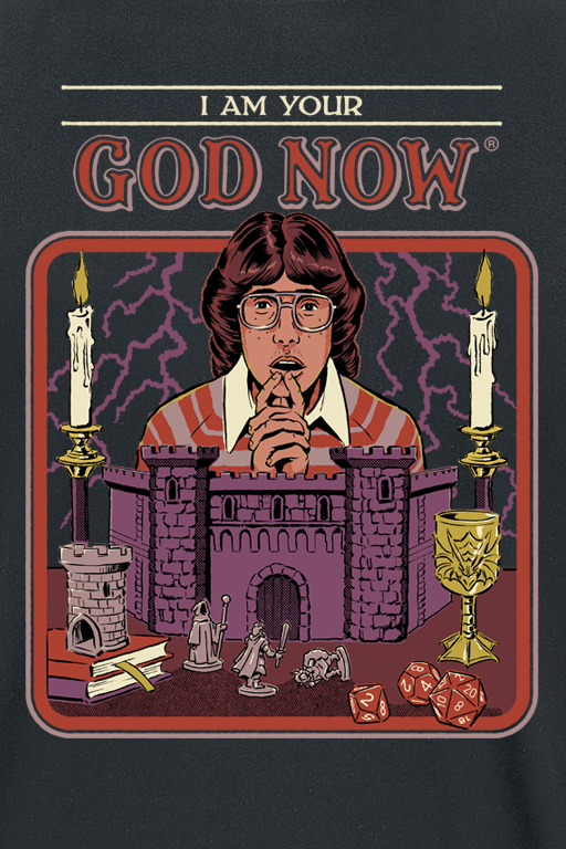 Steven Rhodes I am your God now T-Shirt black - Image 3