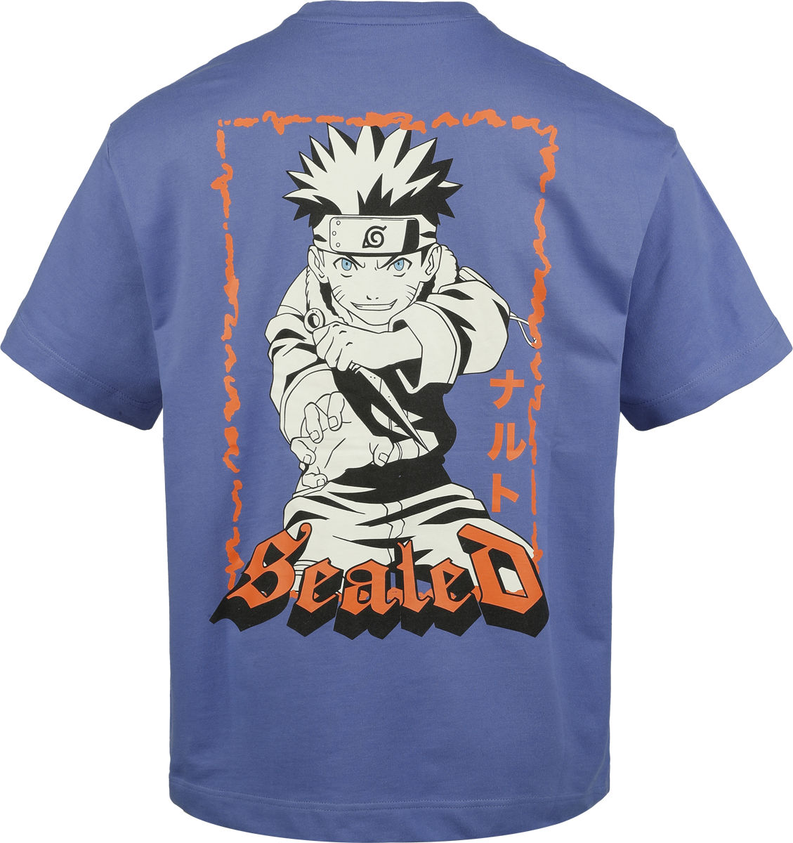 Naruto Logo - Oversized Oversized T-shirt blue - Image 3