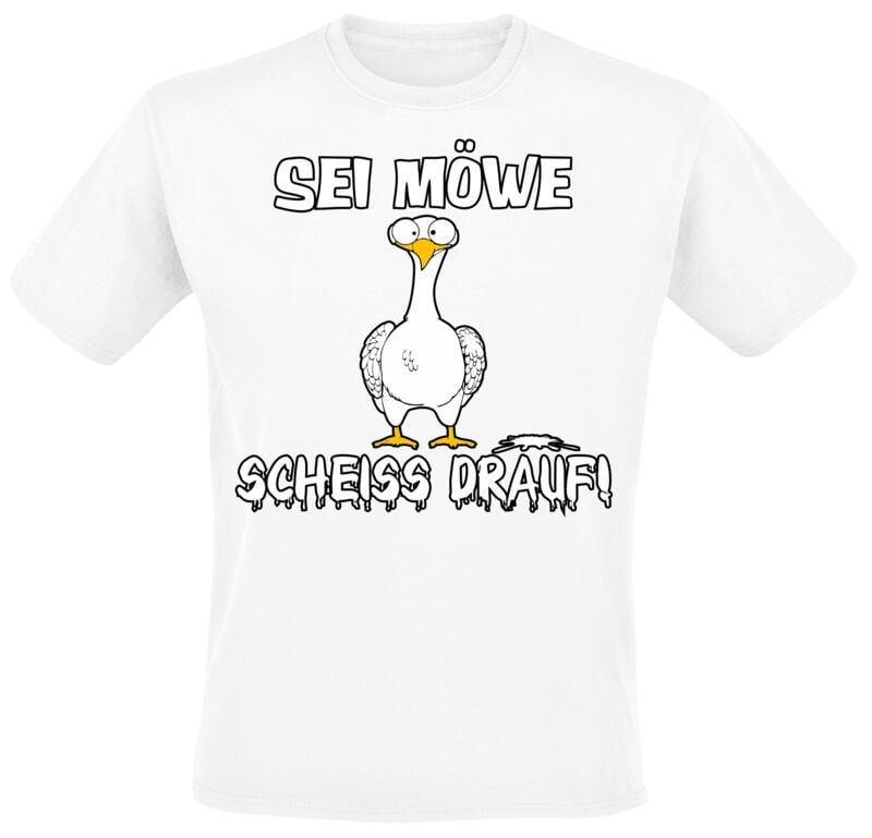 Tierisch Sei Möwe - Scheiss drauf! T-Shirt white - Image 2