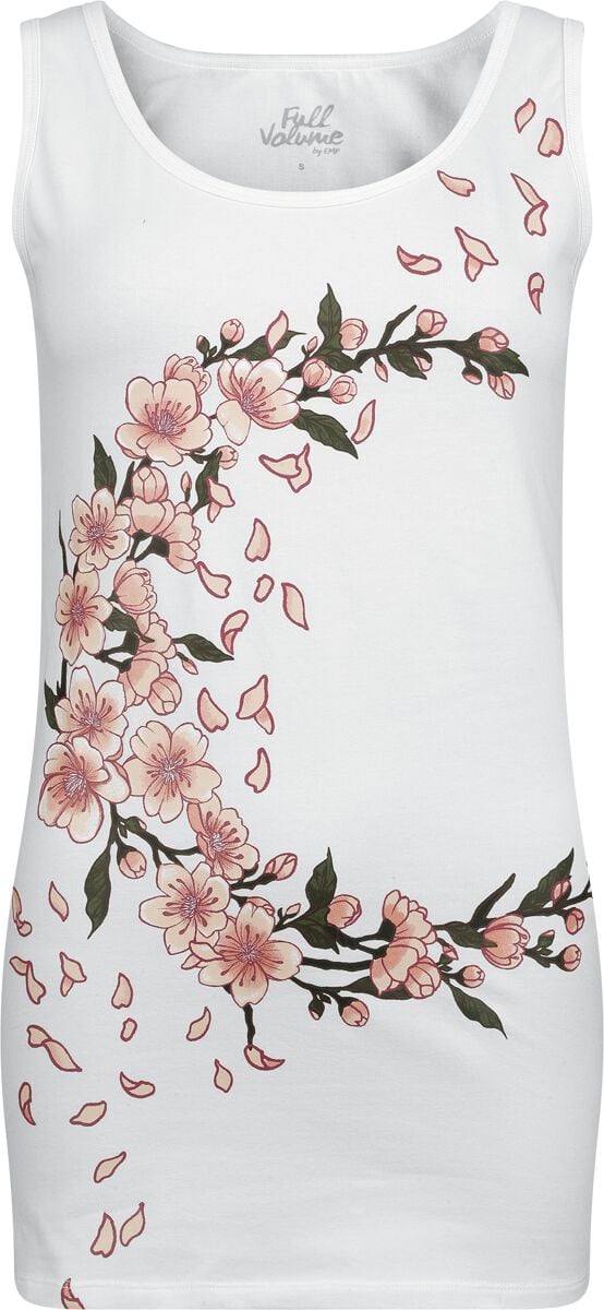 Full Volume by EMP Vest with Flowers Top white - Image 2
