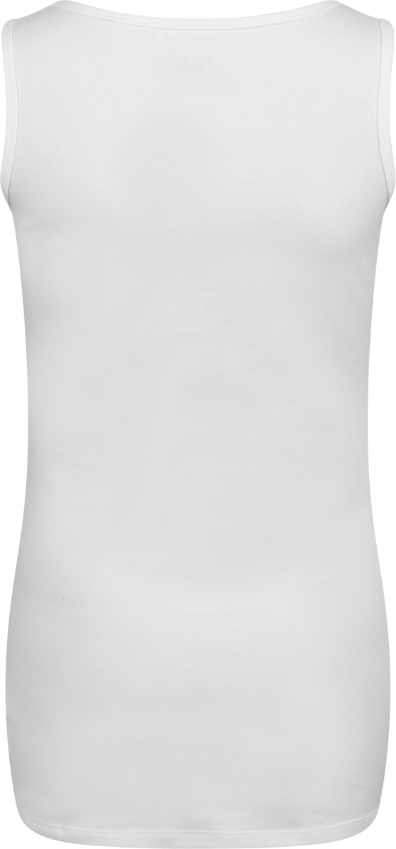 Full Volume by EMP Vest with Flowers Top white - Image 3