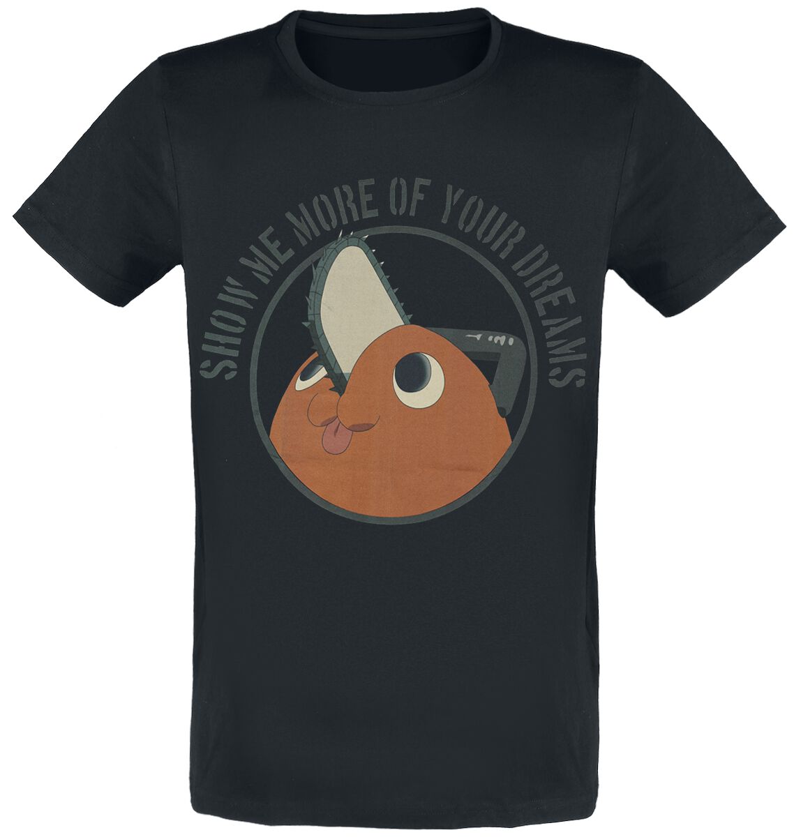 Chainsaw Man Pochita - Show me your dreams T-Shirt black - Image 2