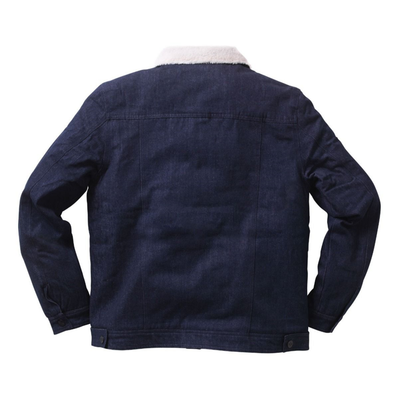 West Coast Choppers WCC Sherpa Lined Canvas Jacket Mid-Season Jackets blue - Image 3