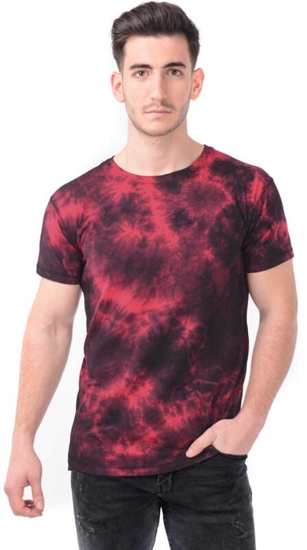 Outer Vision Rex Tie Dye T-shirt T-Shirt red black - Image 2