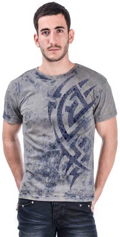 Outer Vision Bloody Scratch - Men's T-shirt T-Shirt grey blue - Image 2