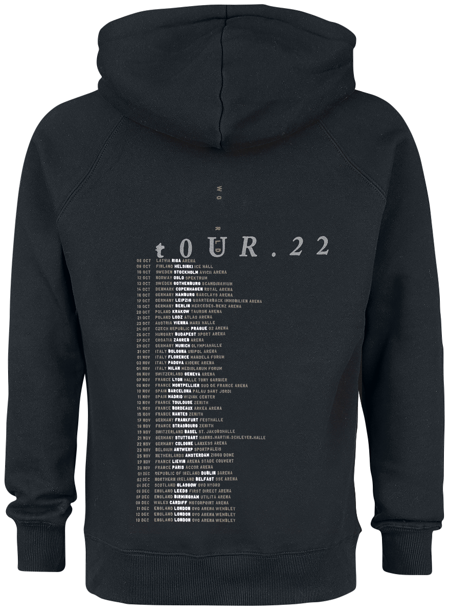 The Cure SOALW Tour '22 Hoodie black - Image 3