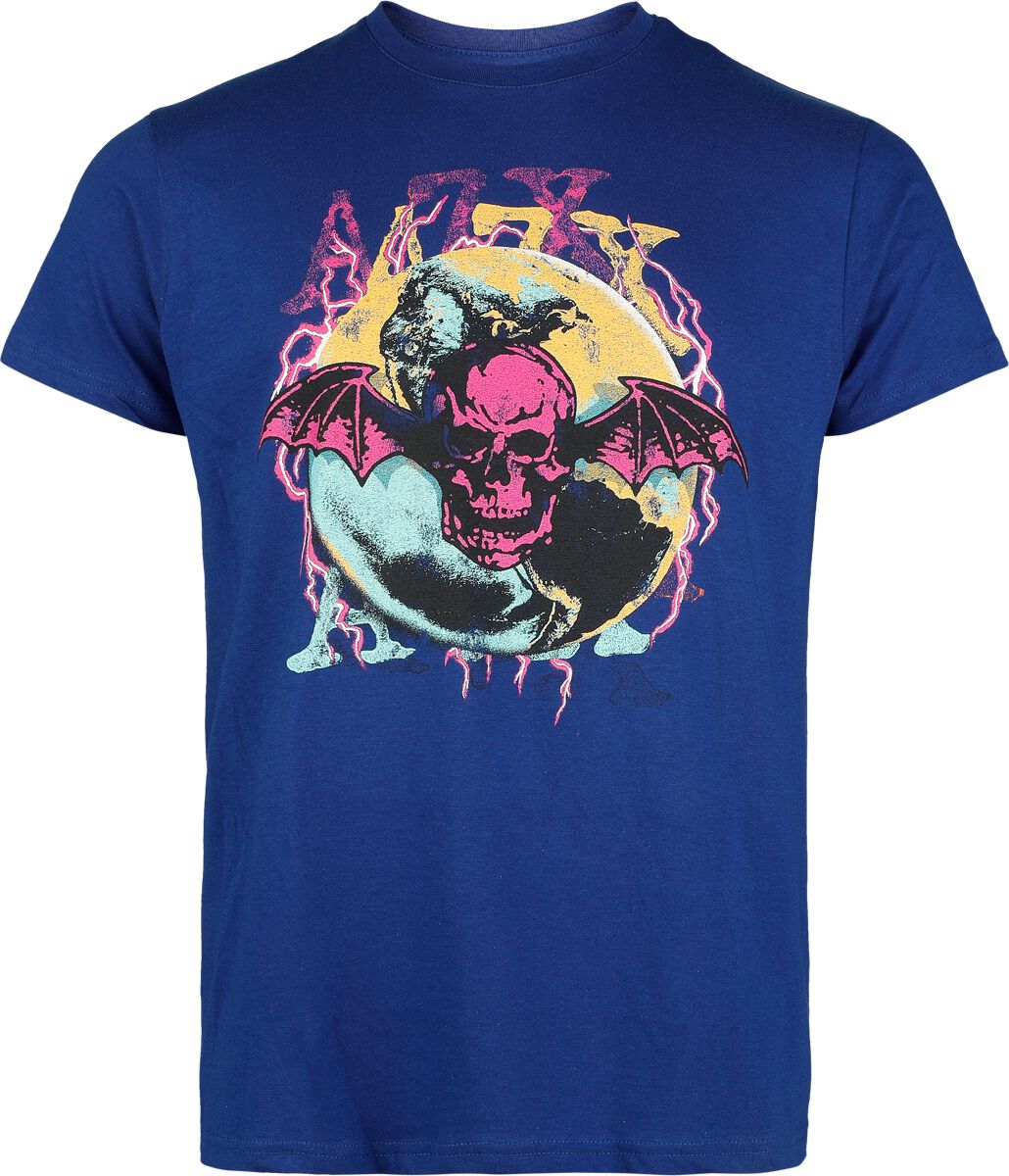Avenged Sevenfold Lighting Bat T-Shirt blue - Image 2