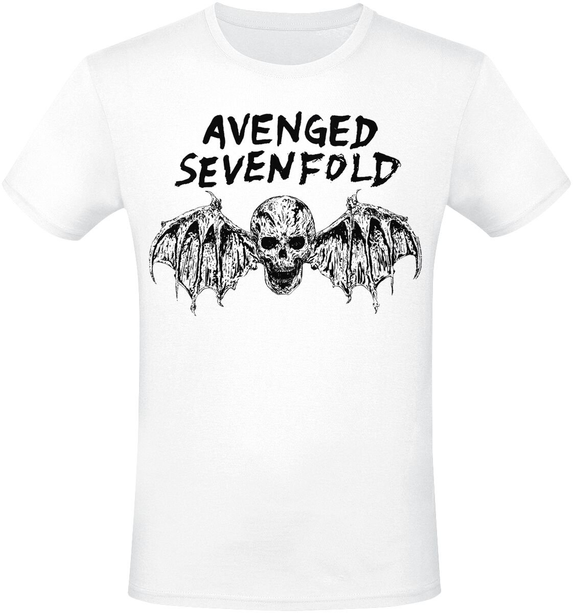 Avenged Sevenfold Bat T-Shirt white - Image 2