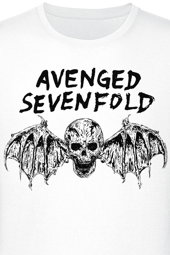 Avenged Sevenfold Bat T-Shirt white - Image 3