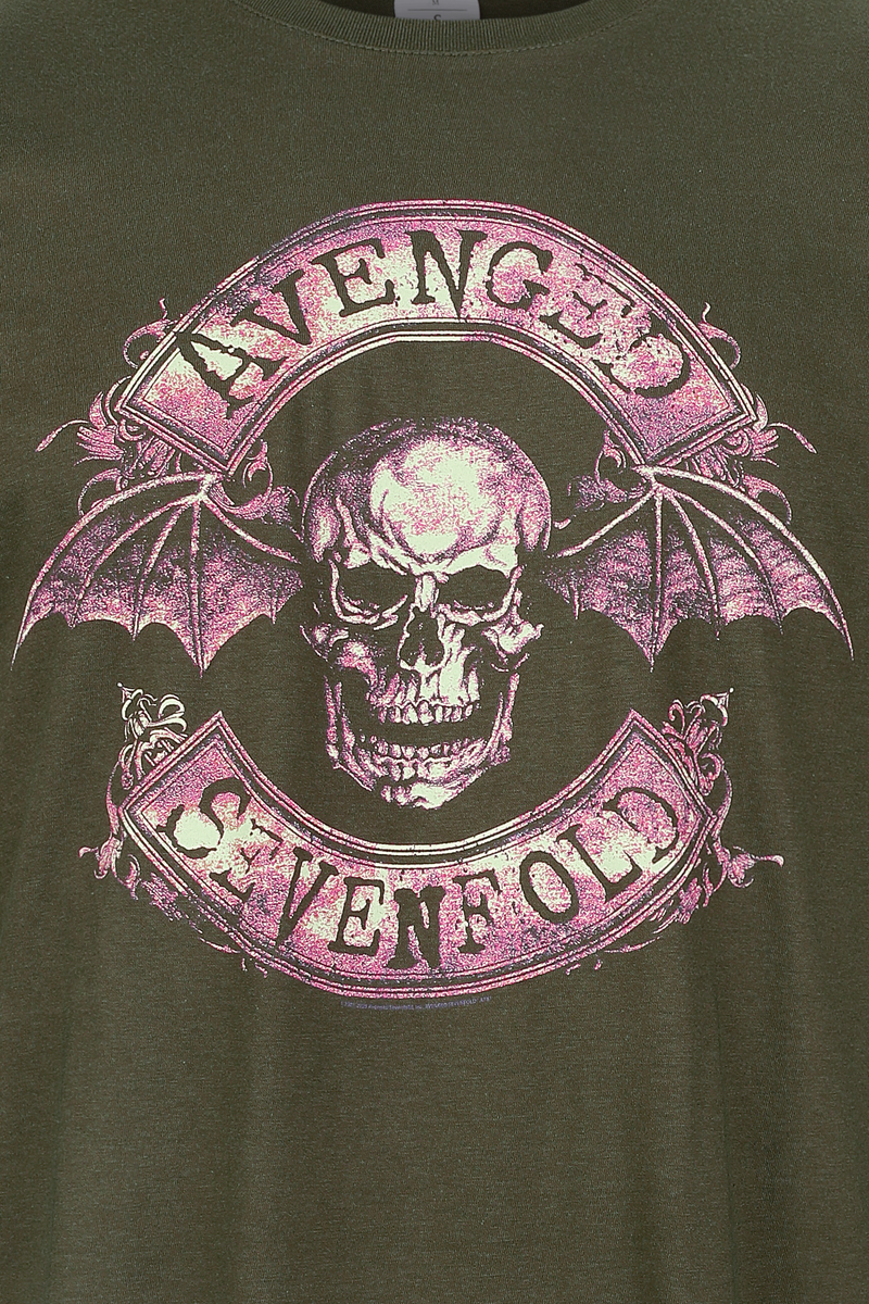 Avenged Sevenfold Coloured Logo T-Shirt green - Image 3