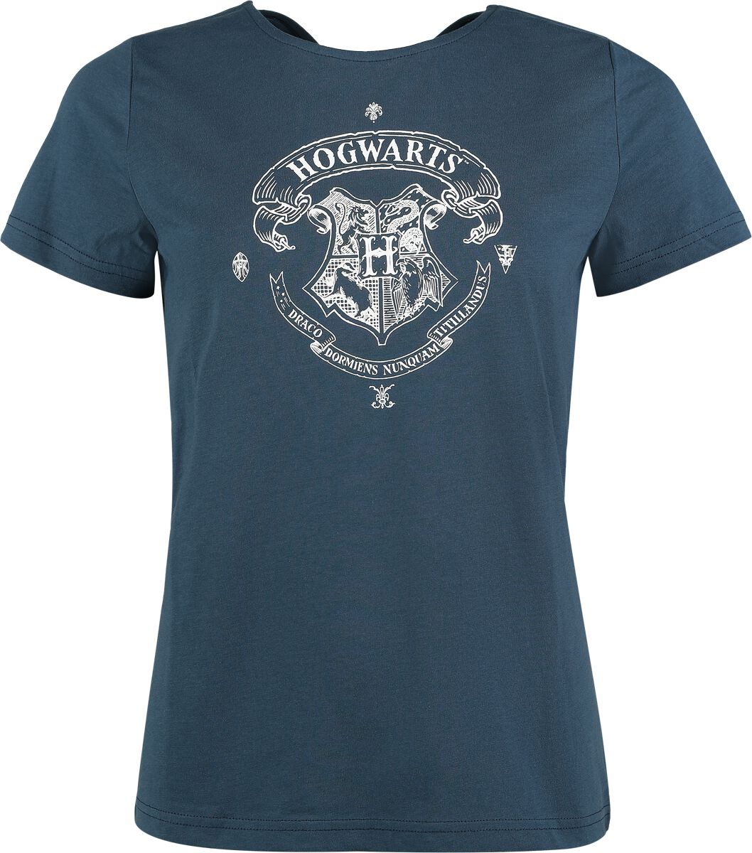Harry Potter T-shirt with Hogwarts crest T-Shirt blue - Image 2