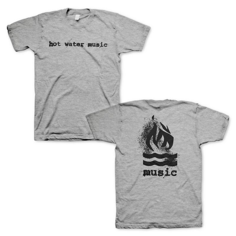 Hot Water Music Traditional T-Shirt mottled grey - Image 2