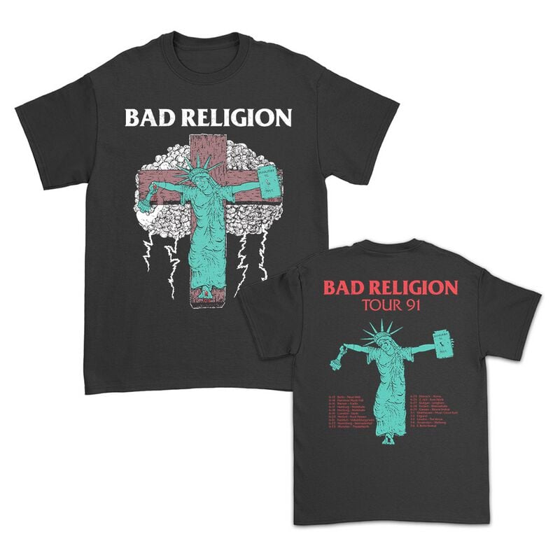 Bad Religion Liberty Tour 91 T-Shirt black - Image 2
