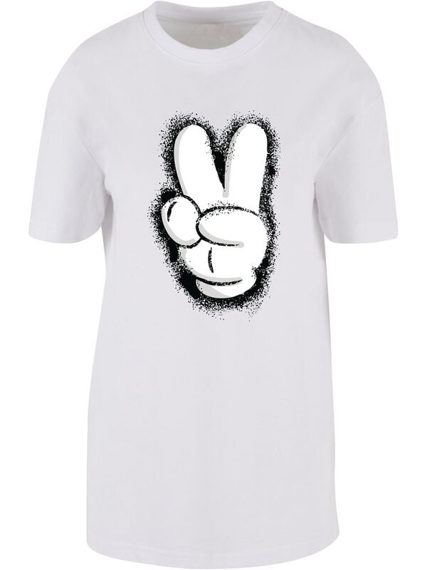 Mickey Mouse Victory - Oversized Oversized T-shirt white - Image 2