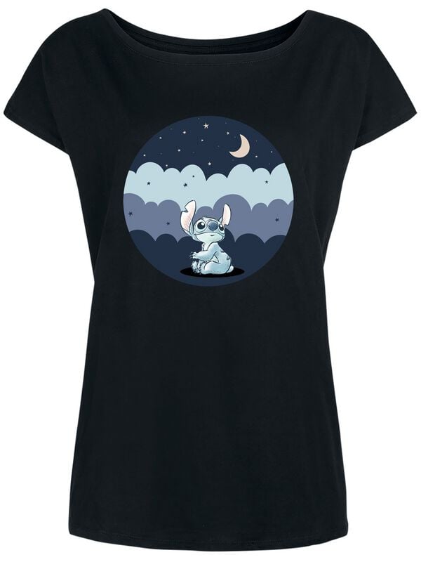 Lilo & Stitch Moon Lover T-Shirt black - Image 2