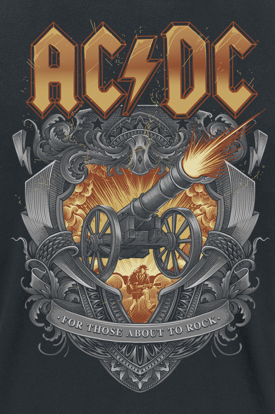 AC/DC About To Rock Ornaments T-Shirt black - Image 3