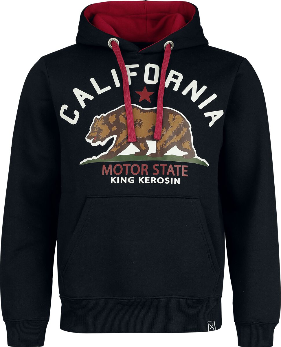 King Kerosin California Motor State Hoodie Hoodie black - Image 2