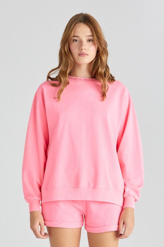 Rockupy Lightness 1 - Madeline Long-sleeved Top Sweatshirt pink - Image 2