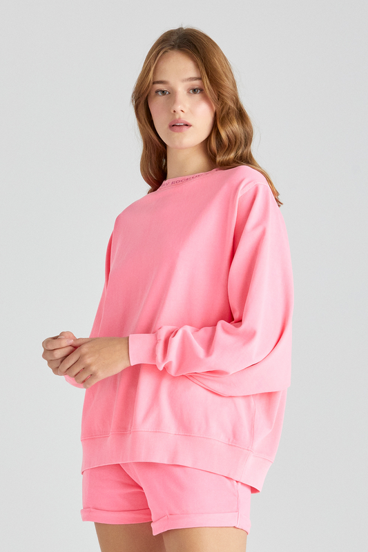 Rockupy Lightness 1 - Madeline Long-sleeved Top Sweatshirt pink - Image 3