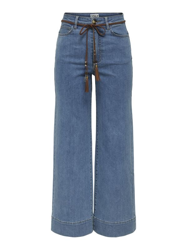 Only ONLMADISON HW BELT WIDE CROP DNM GUA Jeans blue - Image 2