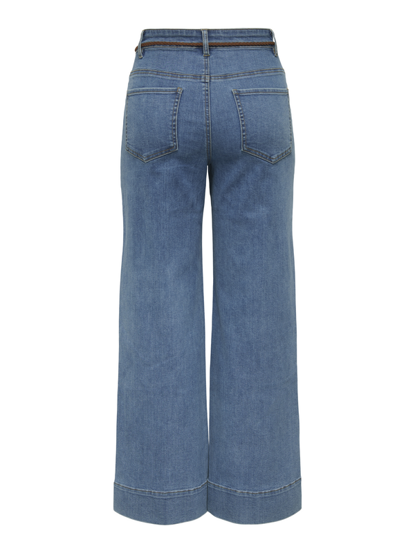 Only ONLMADISON HW BELT WIDE CROP DNM GUA Jeans blue - Image 3