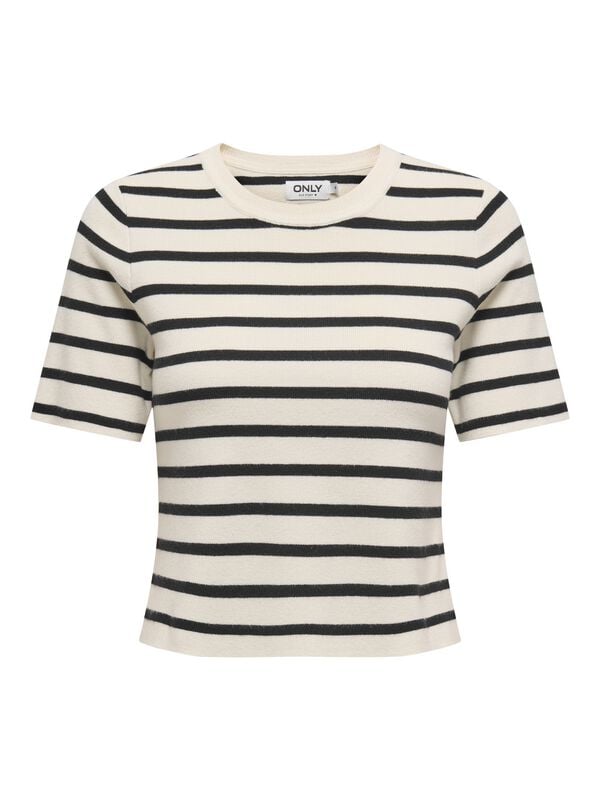 Only ONLFIE 2/4 JUMPER CC KNT T-Shirt beige black - Image 2