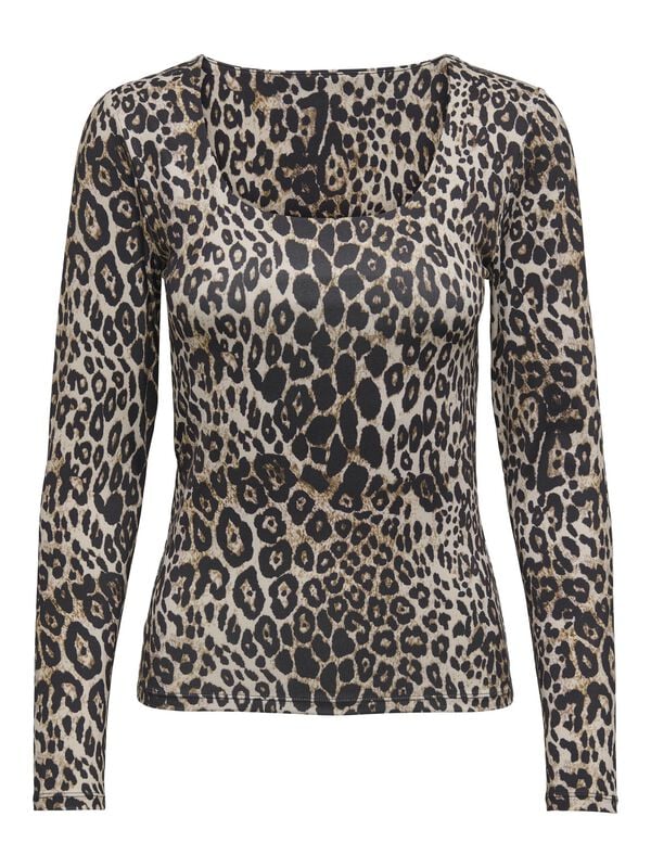 Only ONLLONE AOP L/S TWO WAY TOP JRS Long-sleeve Shirt leopard - Image 2