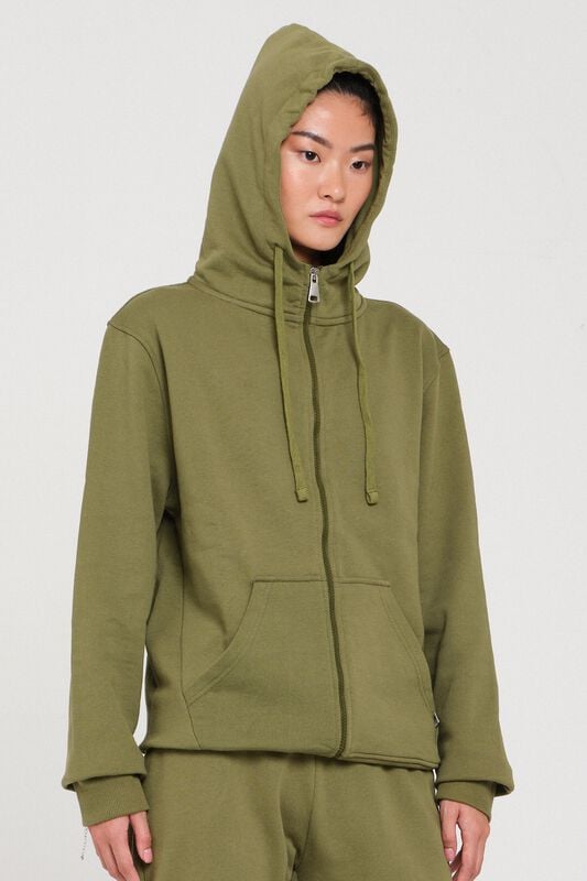 Rockupy One with the Earth - Janne Hoodie Jacket Dark Green Hoodie Jacket dark green - Image 2