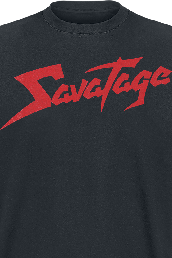 Savatage Red Logo T-Shirt black - Image 3