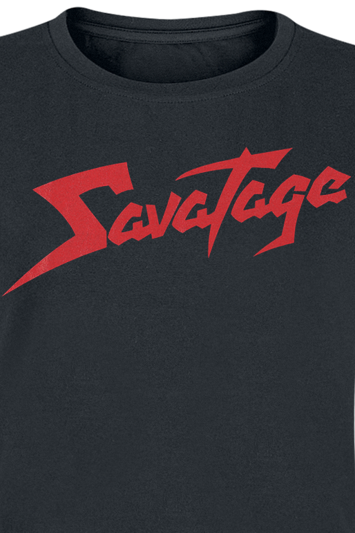 Savatage Red Logo T-Shirt black - Image 3