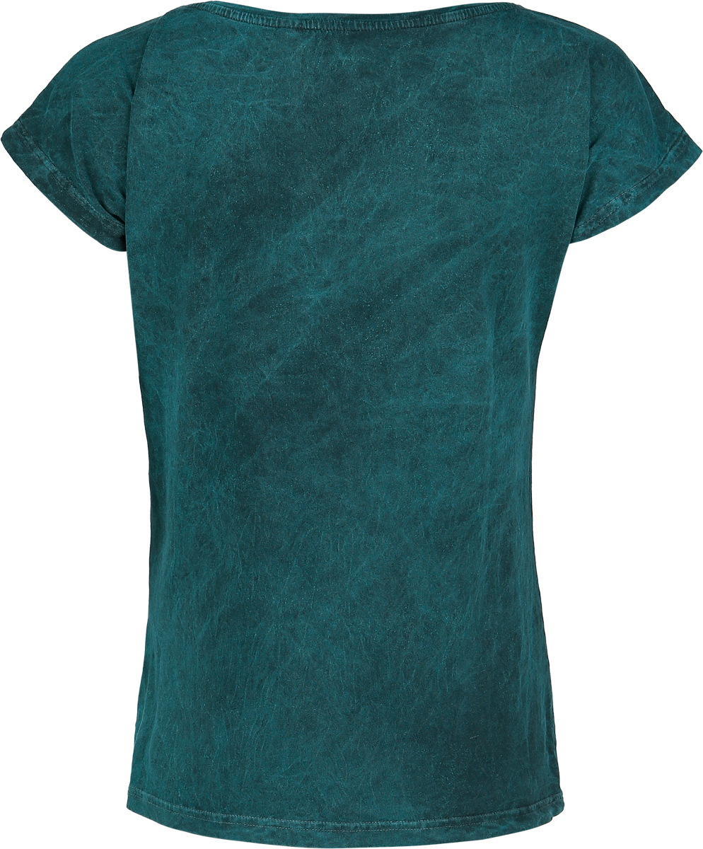 Alice in Wonderland Cheshire Cat - Smile T-Shirt petrol - Image 3