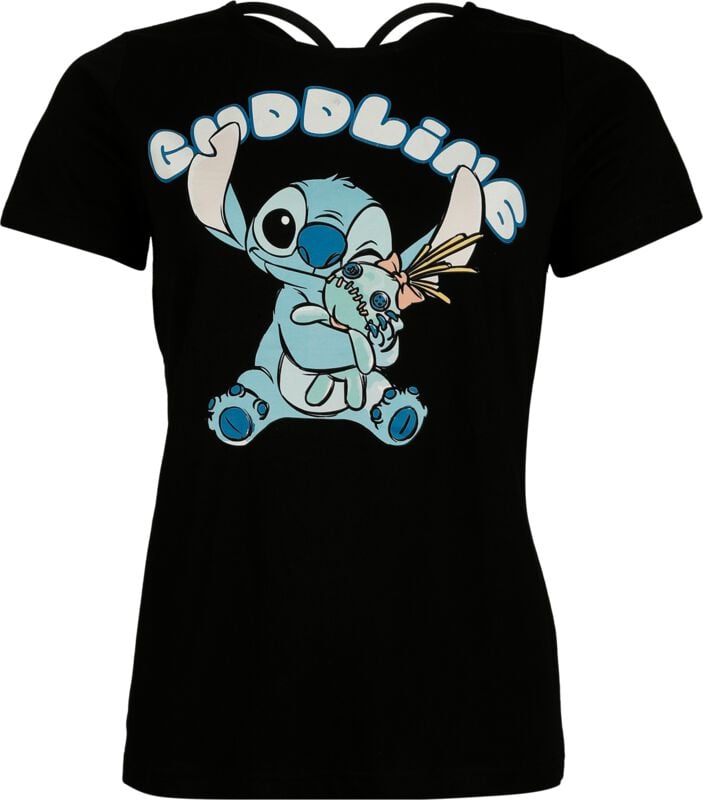 Lilo & Stitch Cuddling T-Shirt black - Image 2