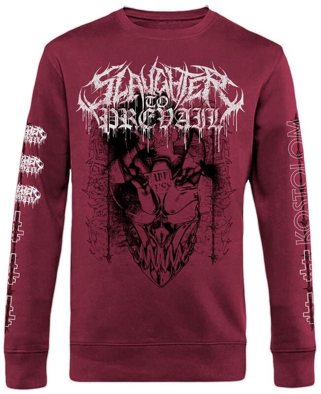 Slaughter To Prevail Kostolom Long-sleeve Shirt maroon - Image 2
