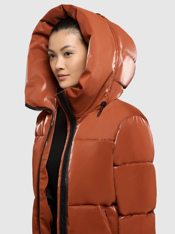 Khujo AUDREY SHINY Winter Jacket brown - Image 3