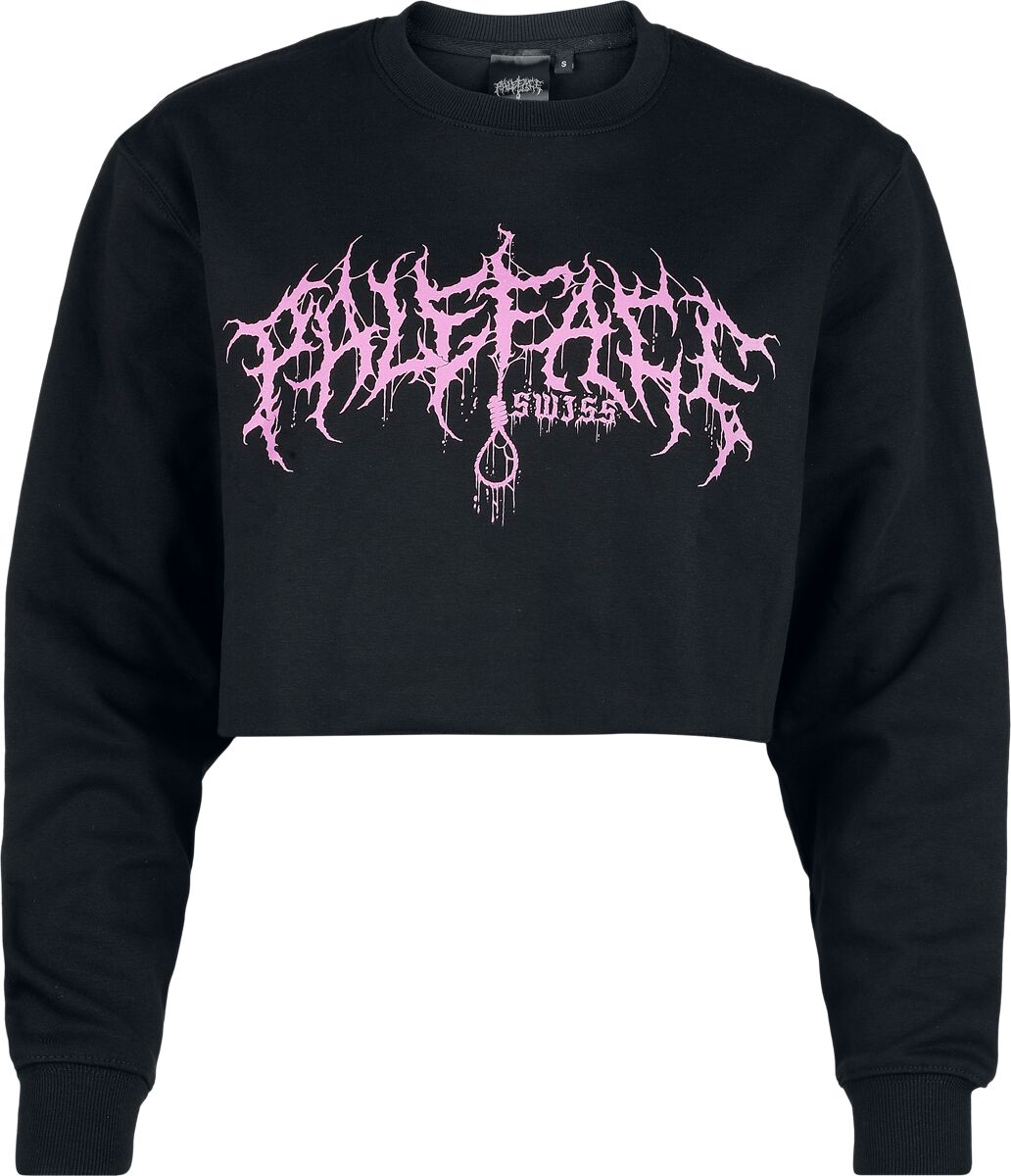 Paleface Swiss Pink Logo Sweatshirt black - Image 2