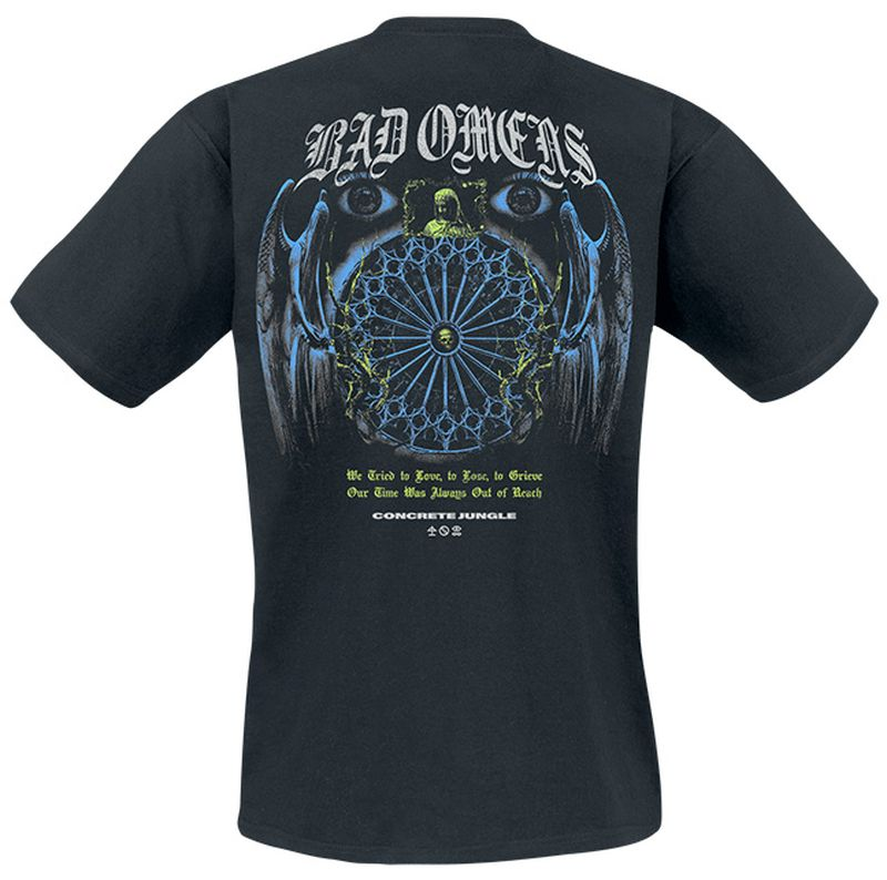 Bad Omens Gothic Concrete Jungle T-Shirt black - Image 3