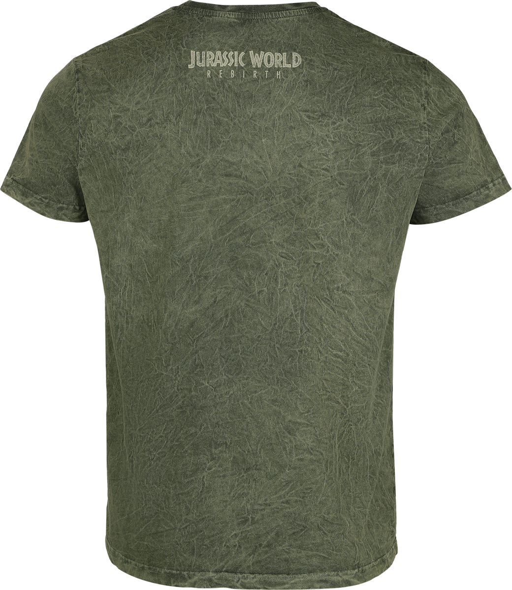 Jurassic Park Jurassic World - Cracked Earth Logo T-Shirt green - Image 3