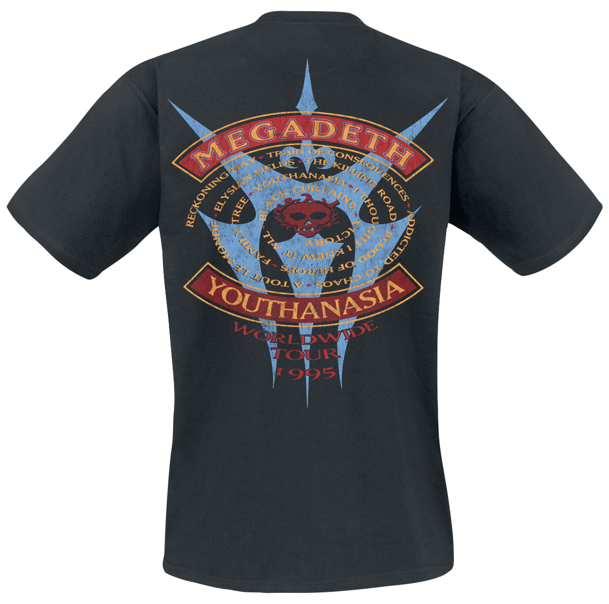 Megadeth Youthanasia 1995 - Reaper Train T-Shirt black - Image 3