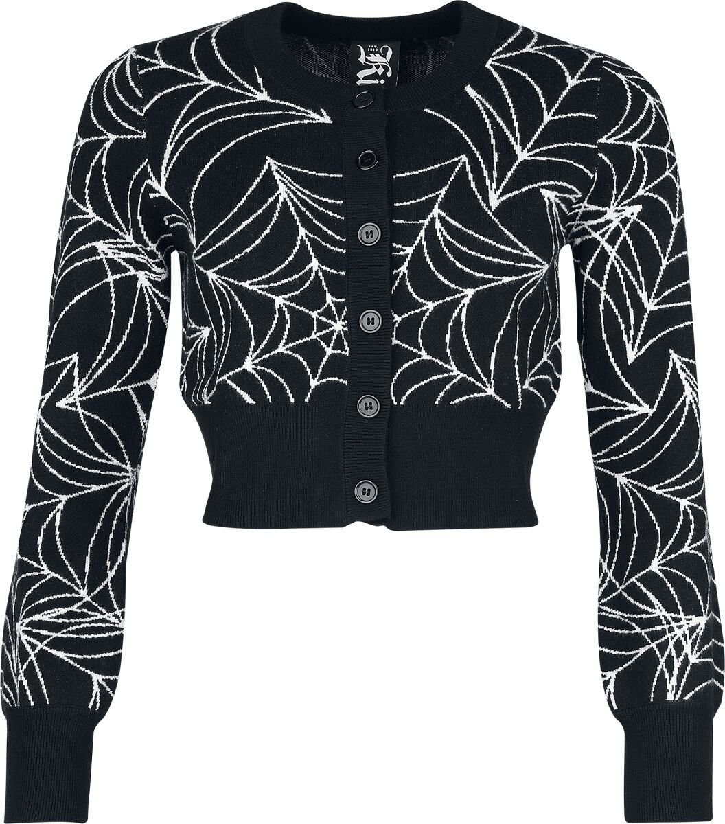 Killstar Dark Angel Dottie Cardigan Cardigan black white - Image 2