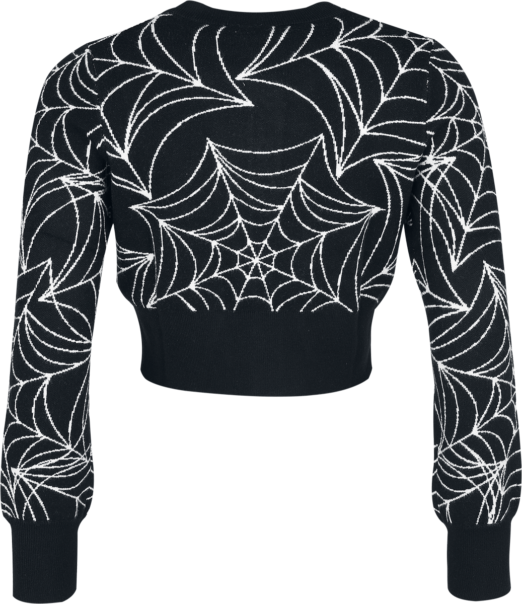 Killstar Dark Angel Dottie Cardigan Cardigan black white - Image 3