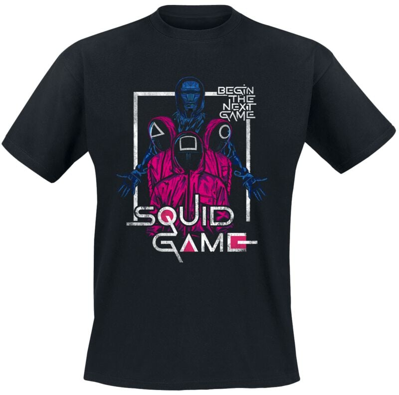 Squid Game Front man and guards T-Shirt black - Image 2