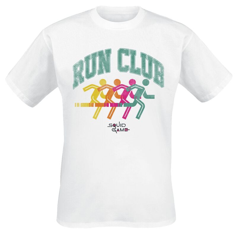 Squid Game Run Club Silhouette T-Shirt white - Image 2