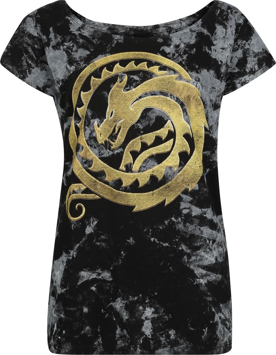 How to Train Your Dragon Dragons - Circle Gold T-Shirt black - Image 2