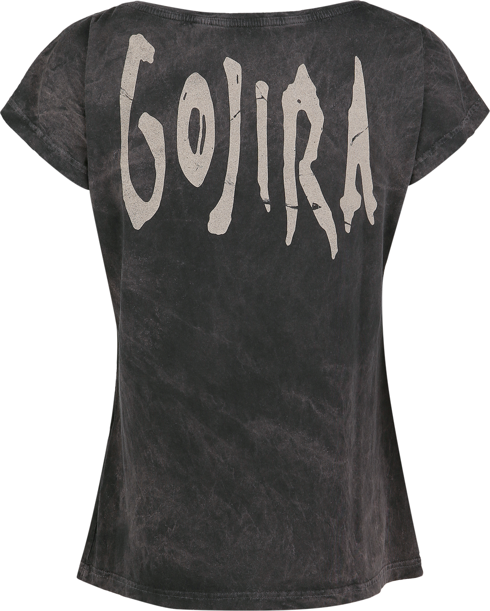 Gojira Whale Sun Moon T-Shirt grey - Image 3