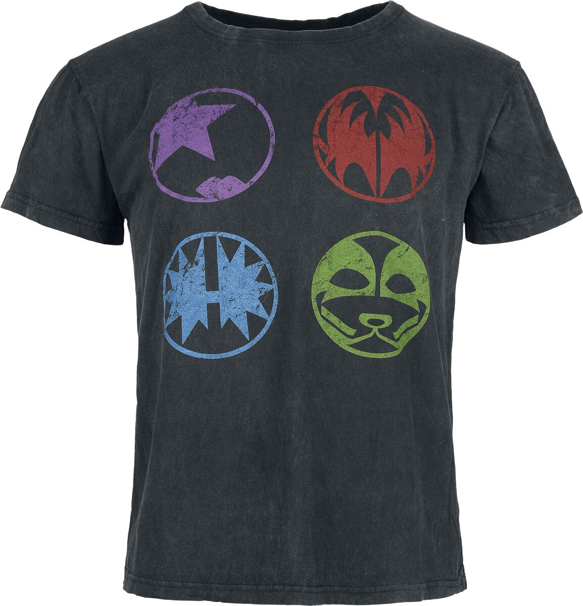 Kiss Band Icons T-Shirt anthracite - Image 2